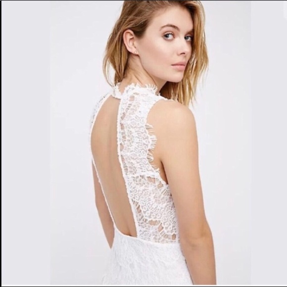 NWT Free People Daydream Lace Minidress in White - Picture 4 of 7